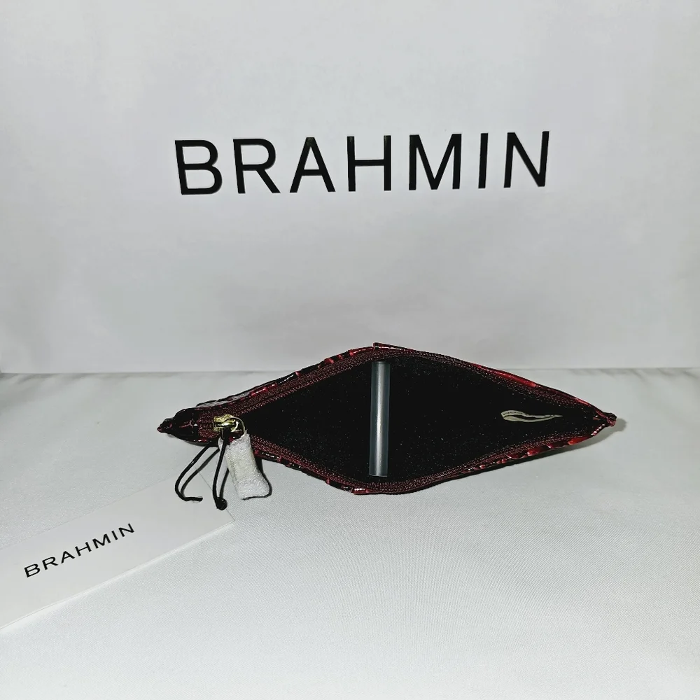 NWT Brahmin Rose Ombre All Over Marley Crossbody & Credit Card Wallet - Picture 14 of 15